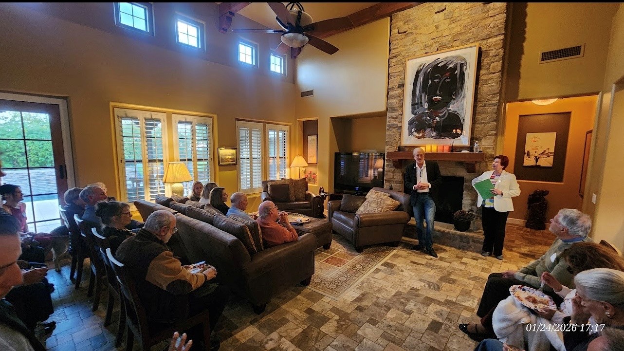 Spargo speaking at home fund raiser